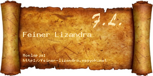 Feiner Lizandra névjegykártya
